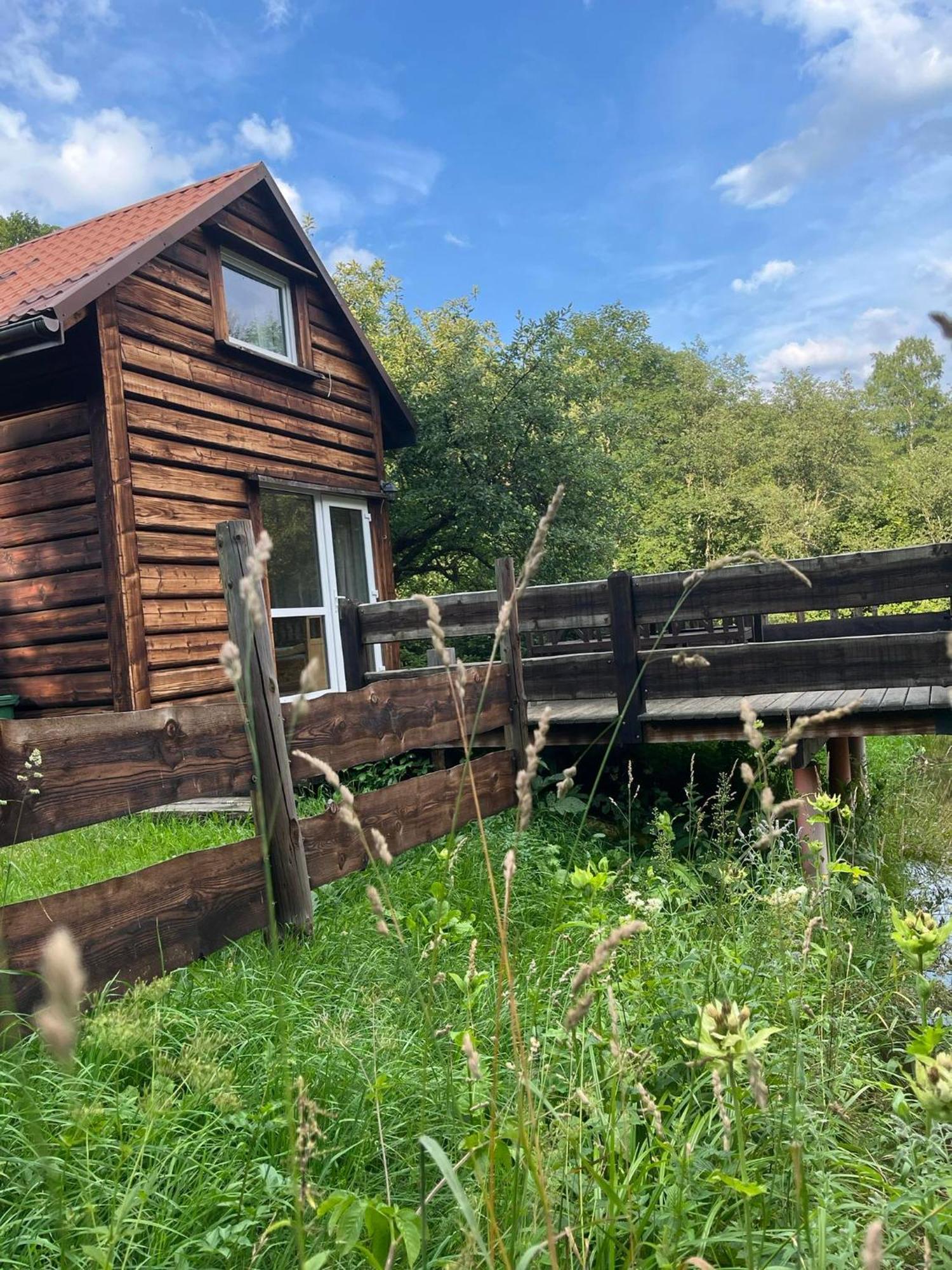 Pod Dobrym Adresem- Domek Nad Stawem Cisna Exterior photo